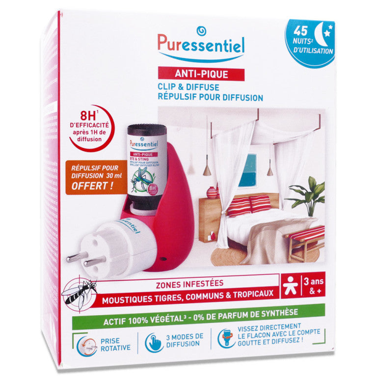 Coffret Clip & Diffuse et Répulsif pour diffusion